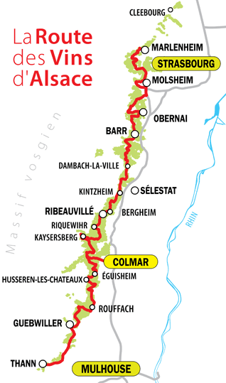 VTC route des vins d'Alsace